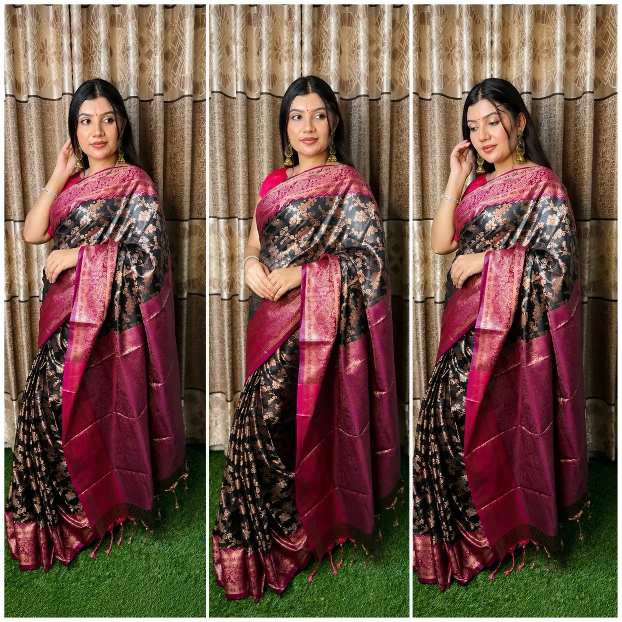 স্টাইল, আরাম ও সৌন্দর্যের পারফেক্ট কম্বিনেশনে কাঞ্জিভরম শাড়ি