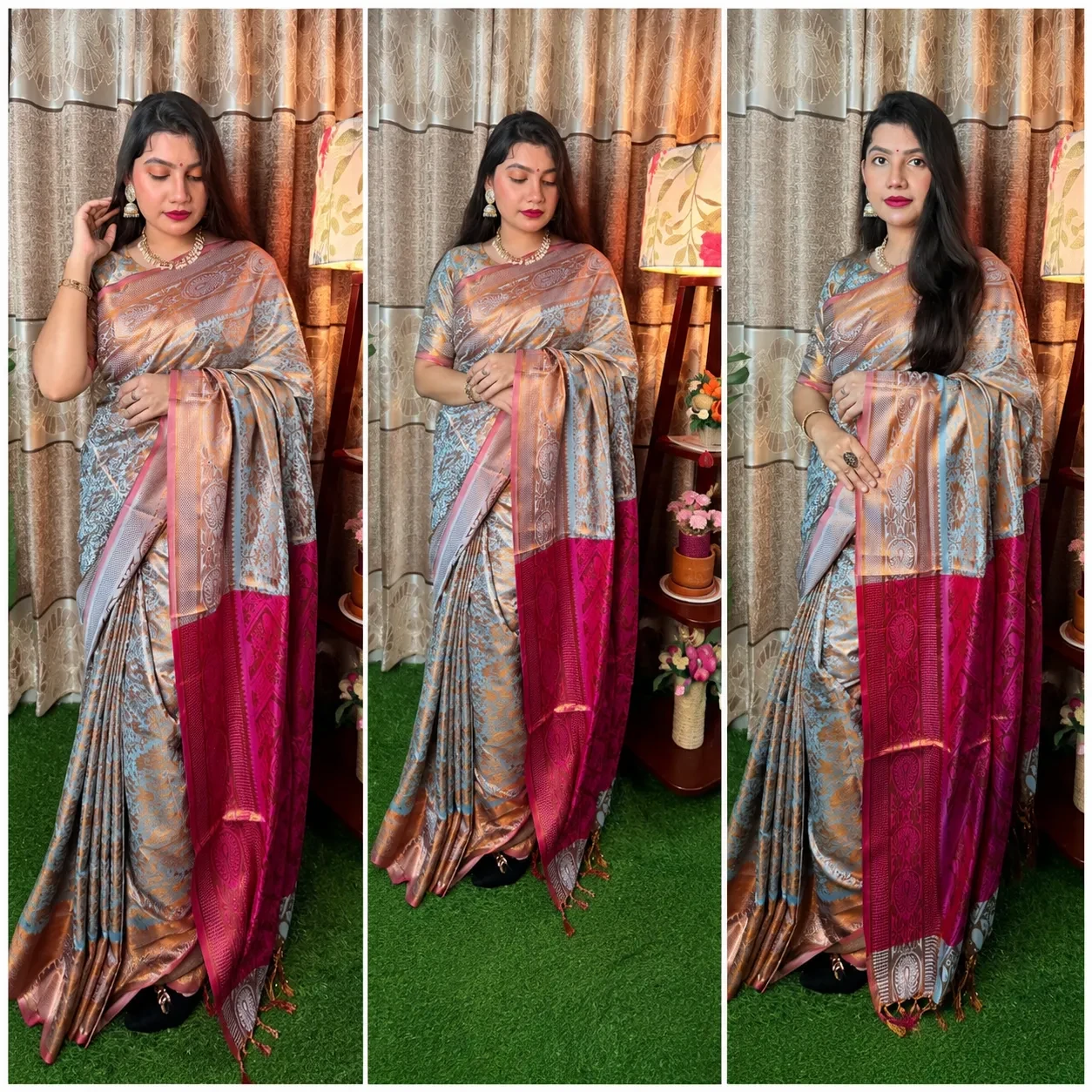 পার্টি ও অনুষ্ঠানের জন্য পারফেক্ট সফ্ট সিল্ক শাড়ি