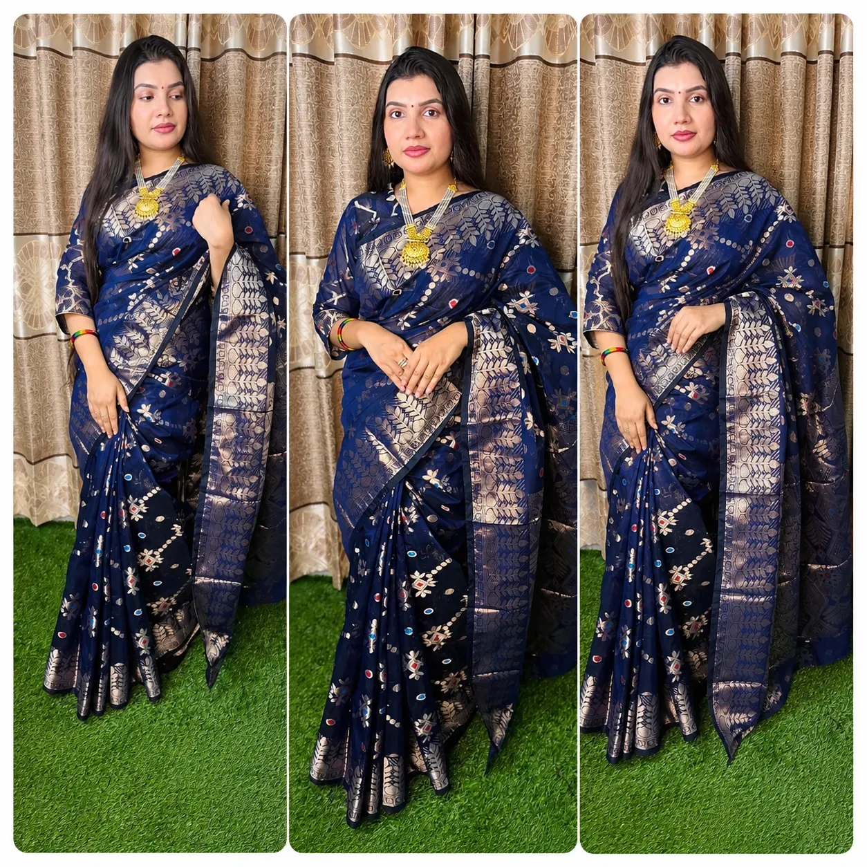 হাতে বোনা অরিজিনাল জামদানি শাড়ি – উৎসব ও বিশেষ দিনের জন্য