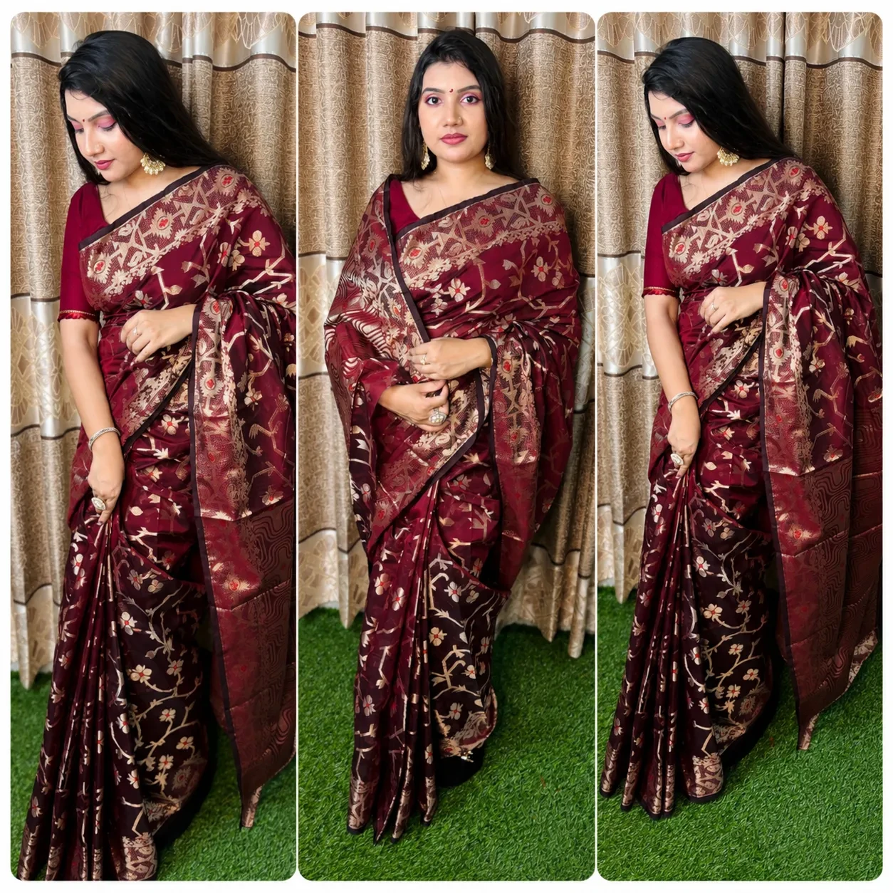 এলিগ্যান্ট ঢাকাই জামদানি শাড়ি – আপনার সৌন্দর্যকে আরও আকর্ষণীয় করে তুলুন